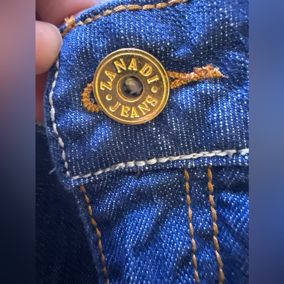 vintage Zana Di  jeans blue cuffed women zipper button size 11 - Picture 12 of 16